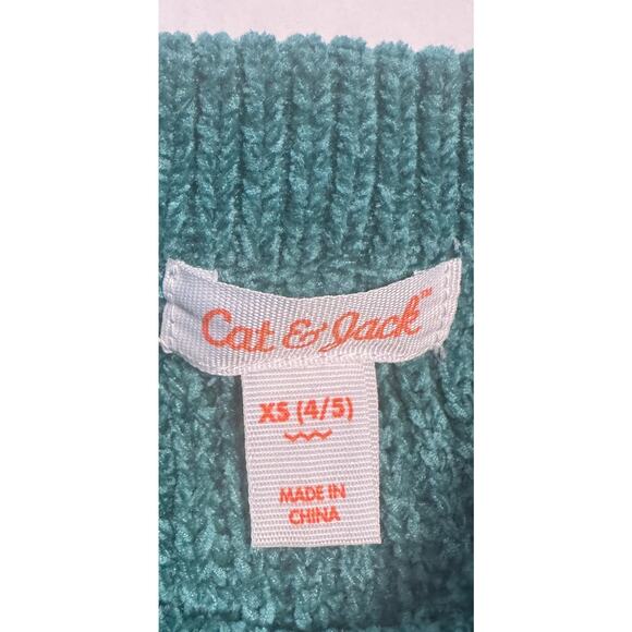 Cat & Jack Girls XS (4/5) Sweater & Leggings Outfit Fall Casual Everyday Plaid - Picture 7 of 9